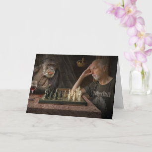 FUNNY BIRTHDAY CARD, QUARANTINE 2020 CHESS GAME CARD