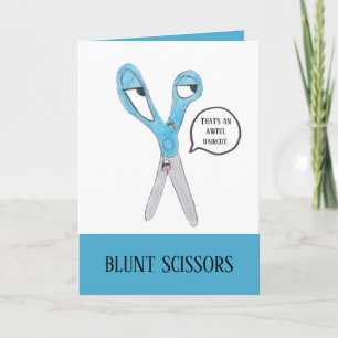 Funny Birthday Card Scissors