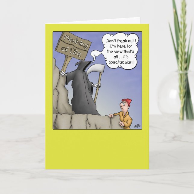 Funny Birthday Card: Spectacular View Card (Front)