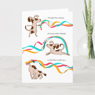 Funny Birthday Card - The Dog and Dance