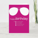 Funny Birthday Card to Daughter<br><div class="desc">This card comes with an antacid. Udecide cards let you choose your own message! Just check the box next to the sentiment you prefer. Sure to get a laugh!</div>