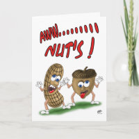 Funny Birthday Cards: Aw Nuts