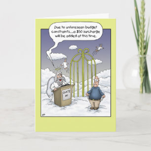 Funny Birthday Cards: Budget Constraints Card
