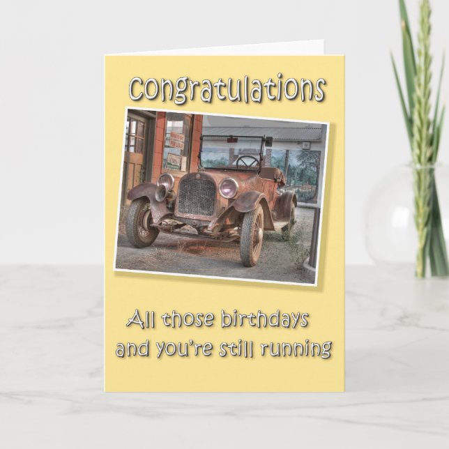 "funny birthday cards" card (Front)