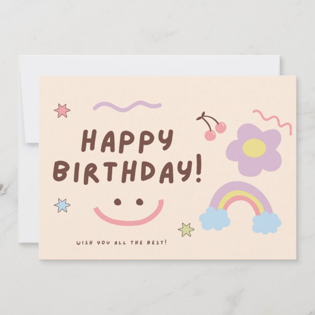 Funny birthday cards for kids  (Front)