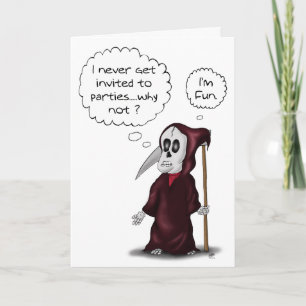 Funny Birthday Cards: Grim Thoughts Card