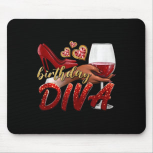 Funny Birthday Diva Happy Birthday Heels Scute Ss Mouse Mat