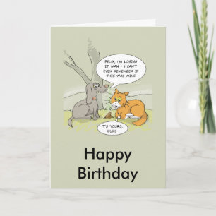 Funny birthday: Dog Poo Card