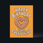 Funny Birthday For Boyfriend For Girlfriend Food  Invitation<br><div class="desc">Funny Birthday For Boyfriend For Girlfriend Food Pun Everything Bagel Happy Birthday  For Husband,  Him Her</div>