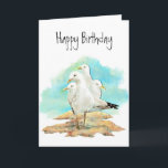 Funny Birthday, From the Gang of Seagulls, birds Card<br><div class="desc">Funny Birthday,  From the Gang of Seagulls</div>