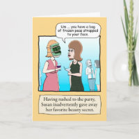 Funny Birthday: Frozen Peas Beauty Secret