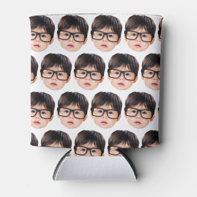 Funny birthday Funny photo Personalised photo gift Can Cooler (Front)