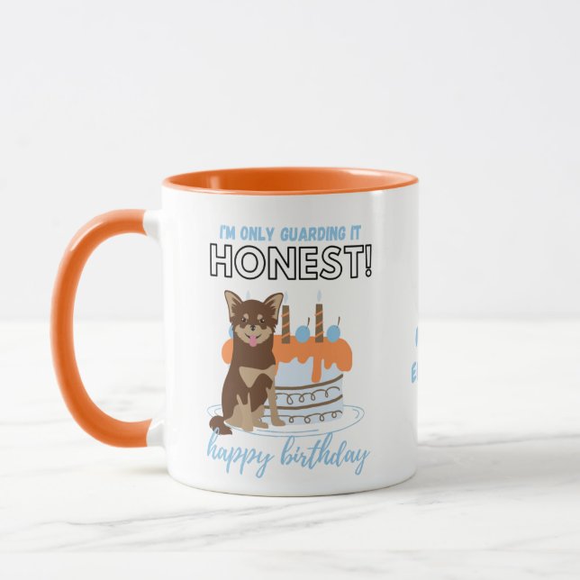 Funny Birthday Gift for Brown Chihuaua Mum Dad Mug (Left)