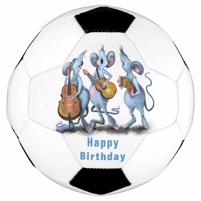 Funny Birthday Gift Soccer Ball Musical Mouse Band (Front)