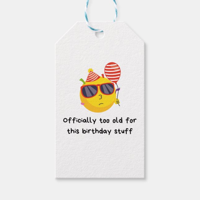 Funny Birthday Gift Tags (Front)