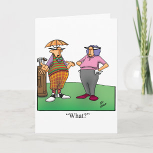 Funny Birthday Golf Humor Card For Him