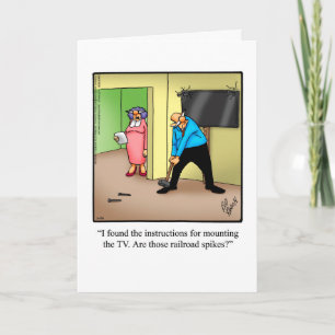 Funny Birthday Greeting Card for Him "Spectickles"