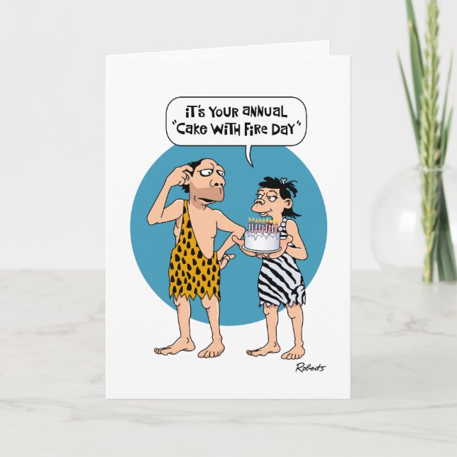 Funny Birthday Greeting for Him Card (Front)