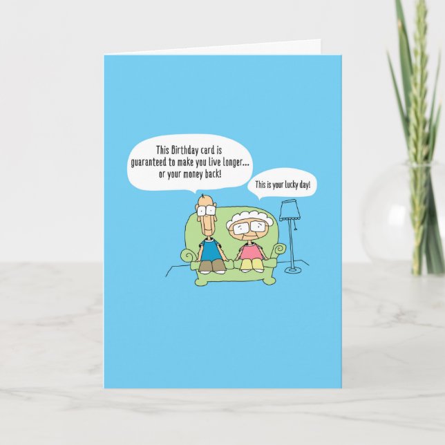 Funny Birthday Guarantee  Card -119 (Front)