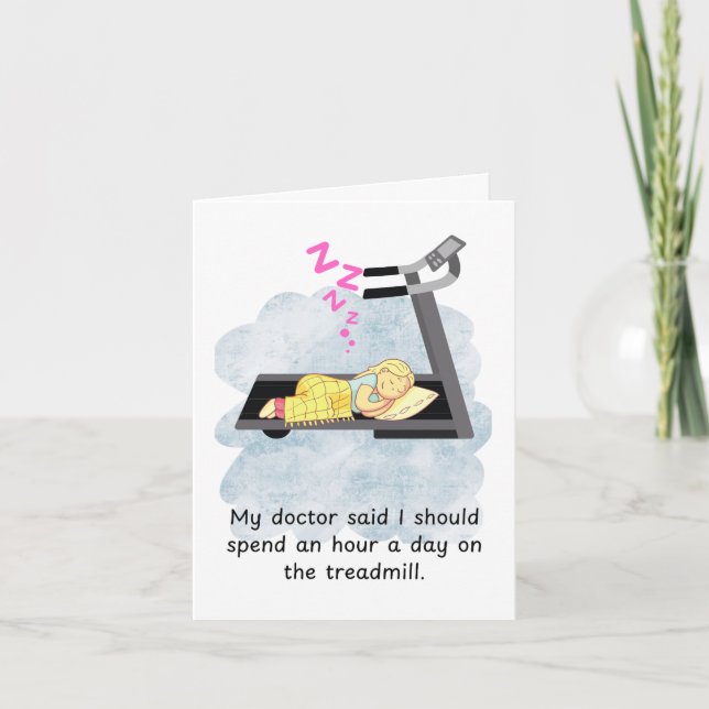 Funny Birthday Gym Fitness Card (Front)
