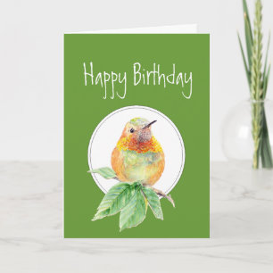 Funny Birthday, Hummingbird, Humour, Bird Card