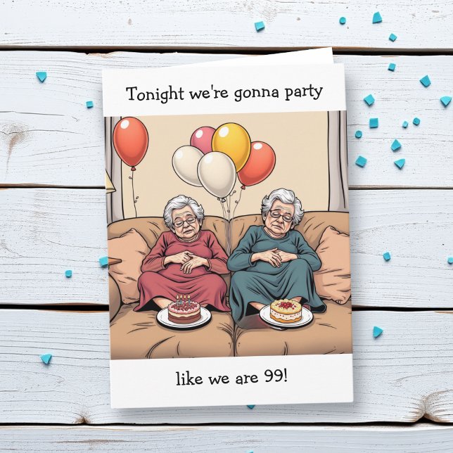 Funny Birthday Humour for Twin Sisters Card (Creator Uploaded)