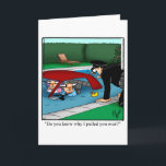 Funny Birthday Humour Greeting Card<br><div class="desc">Enjoy spreading the laughter with this hilarious happy birthday greeting card by cartoonist Bill Abbott; send some laughs along with your best wishes for a happy birthday. Bill Abbott's cartoon "Spectickles" the internationally syndicated comic has also appeared in Hallmark U.K., Reader's Digest, Saturday Evening Post and other fine magazines and...</div>
