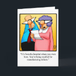 Funny Birthday Humour Greeting Card<br><div class="desc">Enjoy spreading the laughter with this hilarious happy birthday greeting card by cartoonist Bill Abbott; send some laughs along with your best wishes for a happy birthday. Bill Abbott's cartoon "Spectickles" the internationally syndicated comic has also appeared in Hallmark U.K., Reader's Digest, Saturday Evening Post and other fine magazines and...</div>