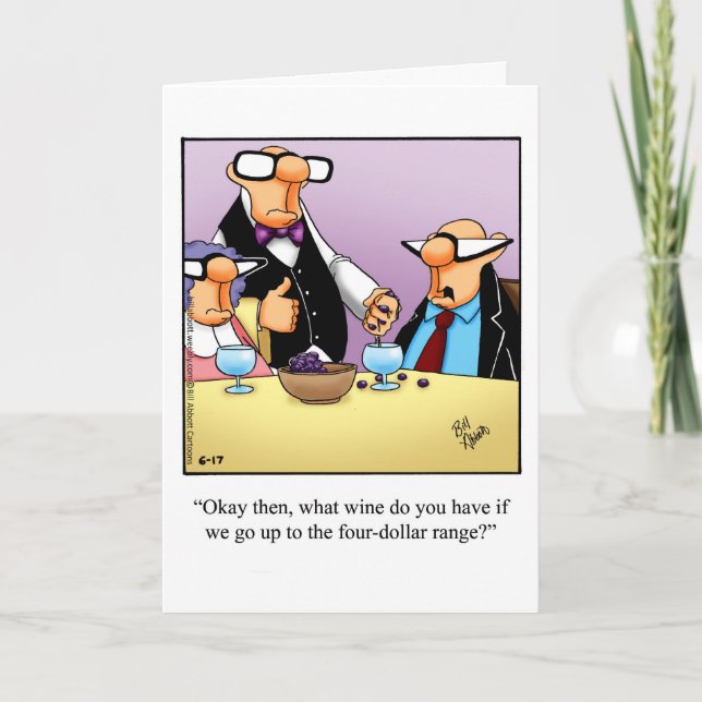 Funny Birthday Humour Greeting Card For Her (Front)