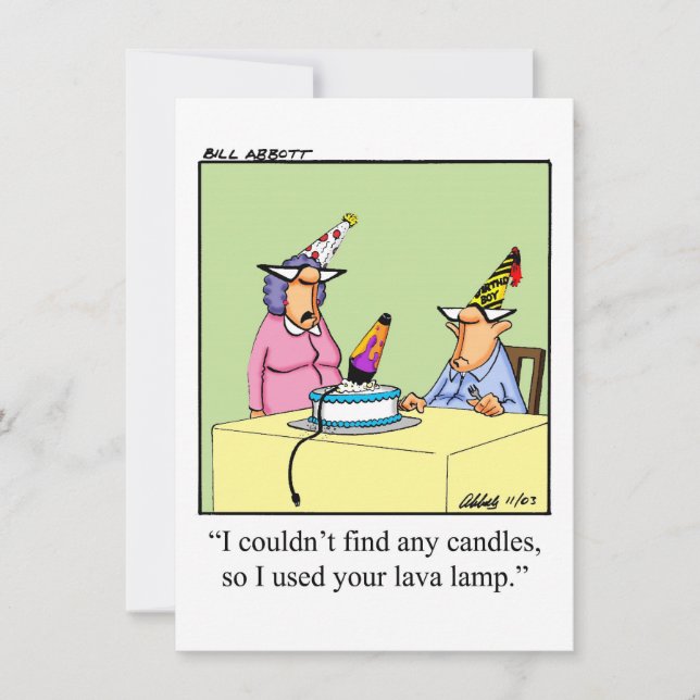 Funny Birthday Humour Party Invitations (Front)