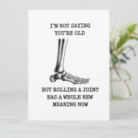 Funny Birthday Husband Joint Getting Old Friend