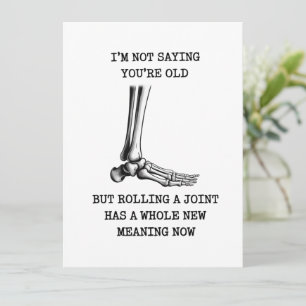 Funny Birthday Husband Joint Getting Old Friend Invitation