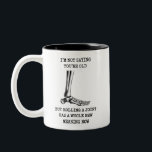 Funny Birthday Husband Joint Getting Old Friend Two-Tone Coffee Mug<br><div class="desc">Funny Birthday Husband Joint Getting Old Friend</div>