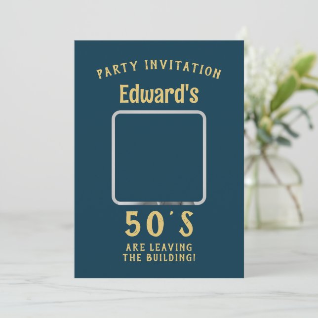 Funny Birthday Invitation (Standing Front)