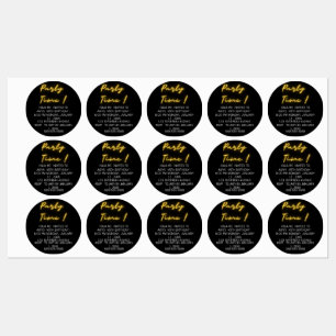 Funny birthday labels