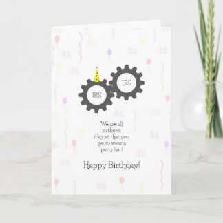 Funny Birthday on Tax Day Cards, Tax Machine Card