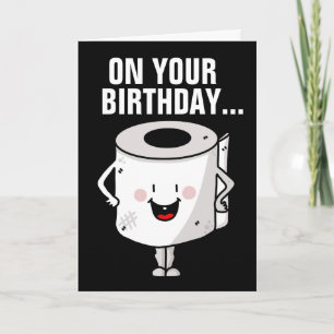FUNNY BIRTHDAY OVER THE HILL GOOD POOPS CARD