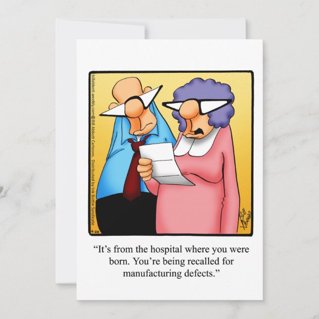 Funny Birthday Party Invitations  (Front)