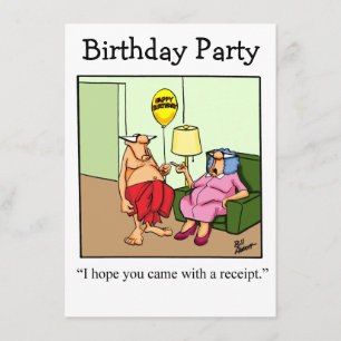 Funny Birthday Party Invitations for Her