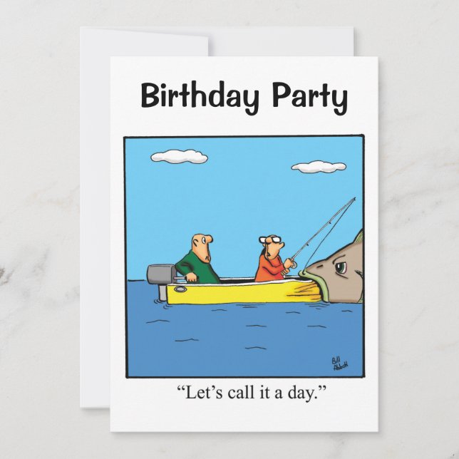 Funny Birthday Party Invitations For Him (Front)