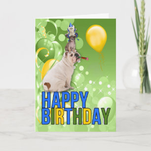 Funny Birthday Pets for a Well Balanced Person Card