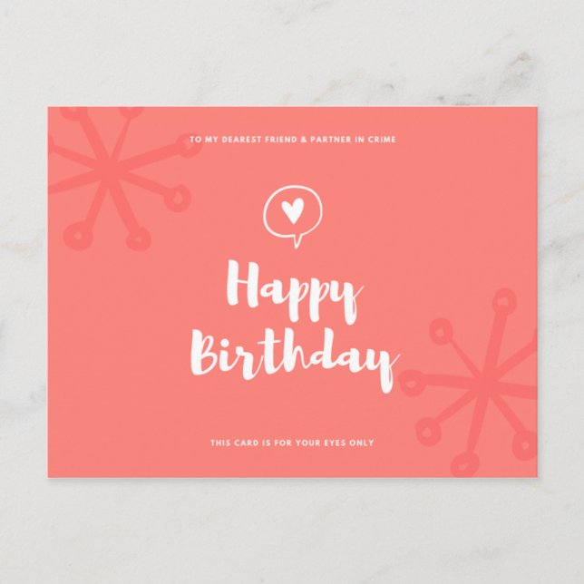 Funny Birthday Postcard (Front)