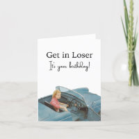 Funny Birthday Retro Greeting Card