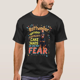 Funny Birthday Rottweiler Dog T-Shirt