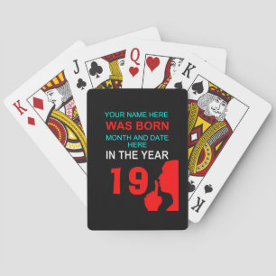 funny birthday secret playing cards