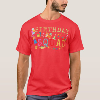 Funny Birthday squad tee for boys and girls