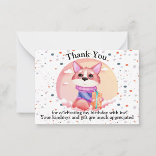 Funny Birthday Thank You Card