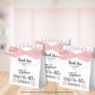 Funny Birthday Thank You Kissed Her Decade Goodbye Favour Box