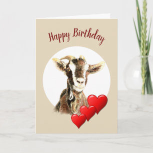 Funny Birthday to Favourite Old Goat, humour Holiday Card
