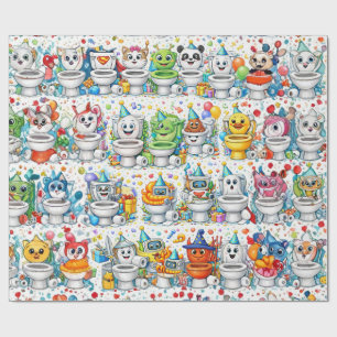 Funny Birthday Toilet Wrapping Paper
